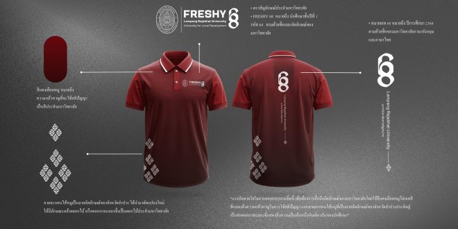 ประกาศผลการโหวตแบบเสื้อ Freshy 68 ที่ได้รับคะแนนโหวตสูงสุดและได้รับการคัดเลือกให้เป็นเสื้อ Freshy 68 ประจำ มหาวิทยาลัยราชภัฎลำปาง