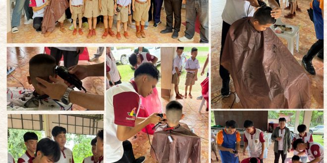 ครูช่างอุตสาหกรรมศิลป์ มรภ.ลำปาง จัดโครงการ เรียนจริง-ปฏิบัติจริง บริการตัดผมนักเรียนฟรี! เสริมทักษะวิชาชีพสู่การเป็นครูช่างมืออาชีพ